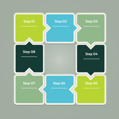 Wall Mural - Vector Progress Background / Product Choice or Version. eps 10
