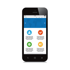 mobile responsive webdesign on white background