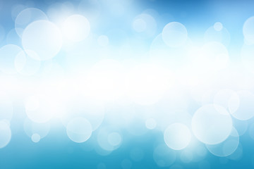 Blue desktop wallpaper with bokeh light
