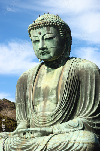 Board z aluminiowym obramowaniem Wspaniała rzeźba buddy (daibutsu)