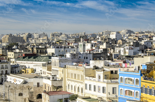 Fotografie, Obraz Blick ueber die Altstadtdaecher von Casablanca, Marokko