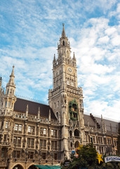 Wall Mural - New city hall at Marienplatz Munich