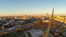 View From Unmanned Quadrocopter To City Panorama