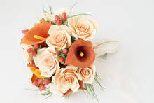 Colorful Bouquet Of Orange Calla Lilies