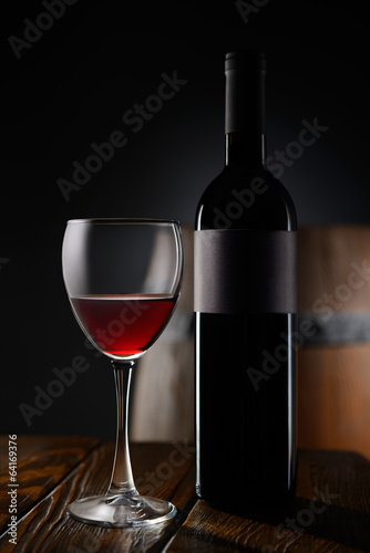 Board z aluminiowym obramowaniem Czerwone wino