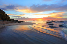 Magnificent Sunrise Morning At The Beach Australia