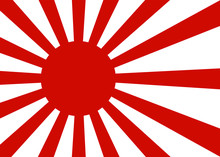 Japanese Oldtime Flag, Sunrays