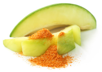 Sticker - Fresh green mango with table salt mixed with ground chili