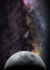 Wall Mural - moon in space
