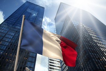 Composite image of france national flag