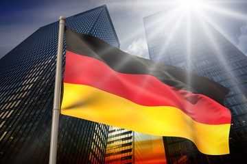 Wall Mural - Composite image of germany national flag