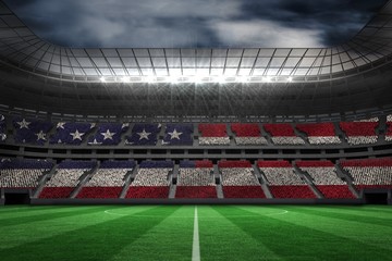 Poster - Composite image of digitally generated american national flag