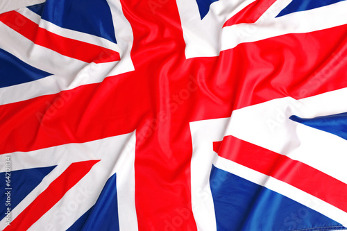 Plakat na papierze fotorealistycznym Wielka Brytania, brytyjska flaga, Union Jack