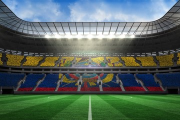 Poster - Composite image of digitally generated ecuador national flag