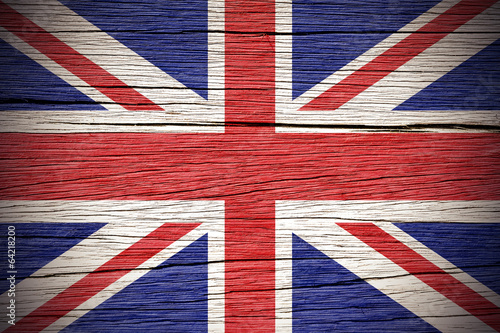 Plakat na papierze fotorealistycznym Flaga union jack