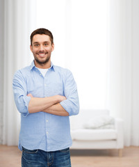 Wall Mural - smiling man with crossed arms