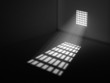 Light through the latticed prison window