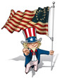 Uncle Sam I Want You - Betsy Ross Flag