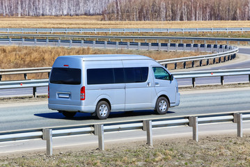 Canvas Print - motor van goes on the highway