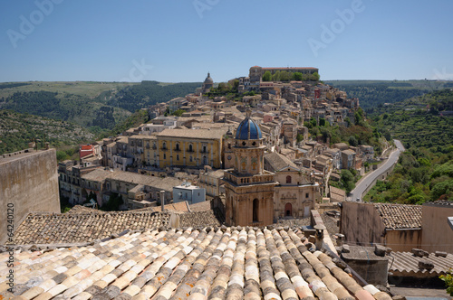 Fotoboard na płycie Ragusa ibla katedra San Giorgio