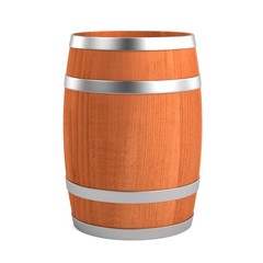 Wall Mural - realistic 3d render of wine barrel
