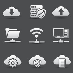 Networking icons,vector