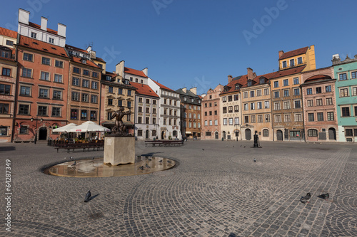 Fotoboard na płycie Stare miasto Warszawa