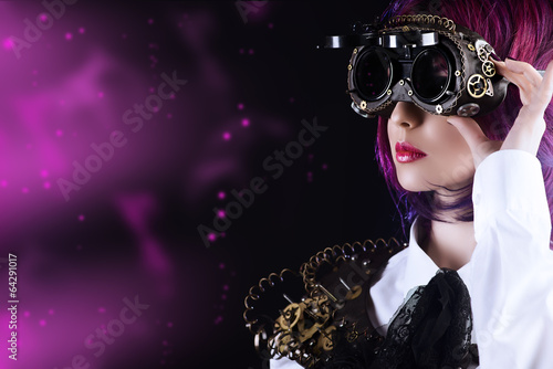 Obraz na płótnie canvas czteroczęściowy "tetraptyk" Okulary steampunk