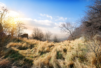 Wall Mural - Mountains in october