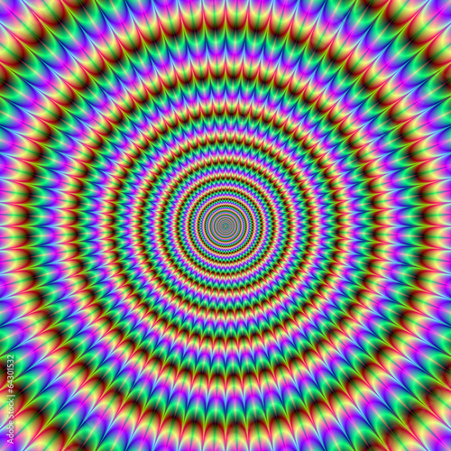 Tapeta ścienna Psychodeliczne wzbogacone koła