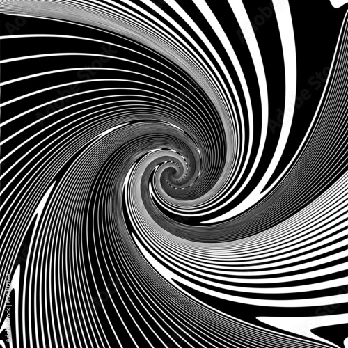 Board z aluminiowym obramowaniem Projekt tło złudzenie ruchu monochromatyczne spirala