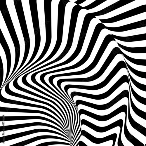 Board z aluminiowym obramowaniem Projekt monochromatyczne zakrętas ruch iluzja wypaczony tło