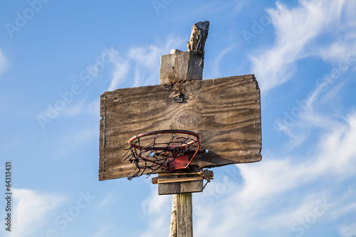Fotoboard na płycie Kosz do koszykówki, obręcz