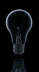 Wall Mural - Lamp light bulb isolated