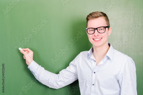 Information An Die Tafel Schreiben Buy This Stock Photo And