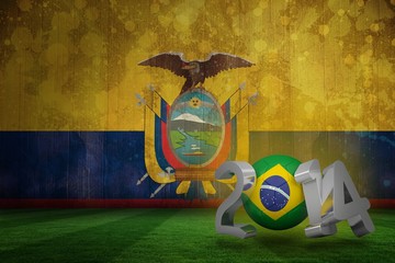 Composite image of brazil world cup 2014