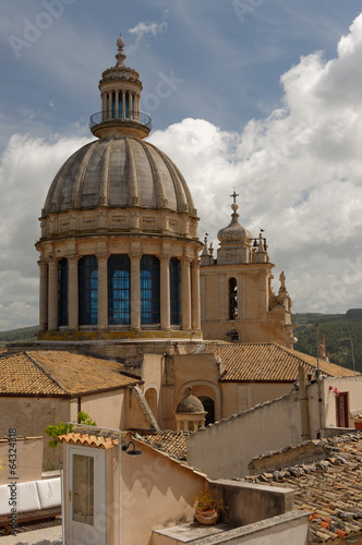 Fotoboard na płycie Ragusa ibla katedra San Giorgio