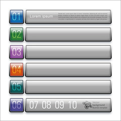 Wall Mural - Infographics Web Banner & Label Design