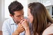 © lightwavemedia - Loving man kissing womans hand at home