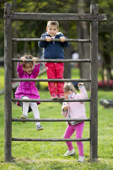 Wall Mural - Kids at playground