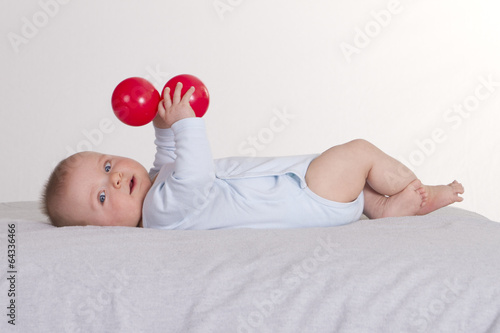 baby boy balls red