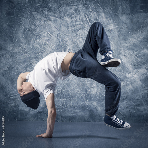 Naklejka samoprzylepna Skoki breakdancerów
