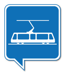 Poster - Logo tramway. Tram.