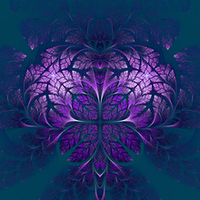 Fabulous Fractal Pattern. Collection - Tree Foliage. Computer Ge
