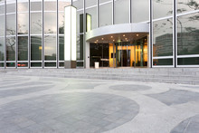 Entrance Of Modern Office Building