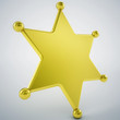© hakandogu - 3d golden sheriff's badge