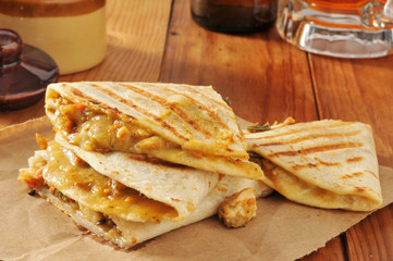 Poster - chicken quesadillas