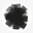 trimming of the film vector background