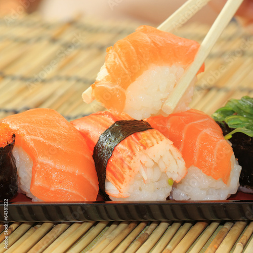 Fotoboard na płycie Sushi na tacy