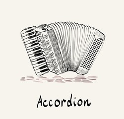 Wall Mural - accordion